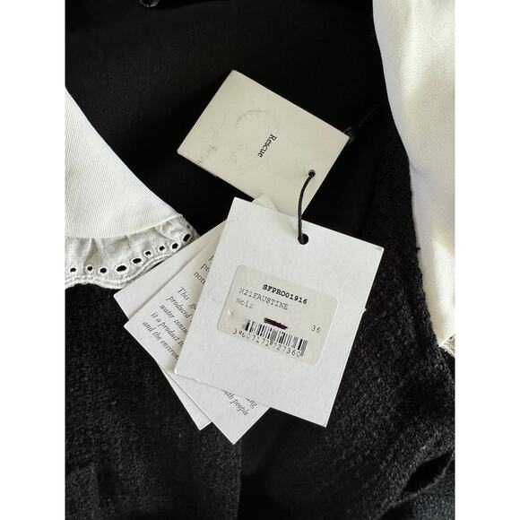 Sandro Faustine Tweed A-Line Mini Dress size US 4 - Picture 6 of 7